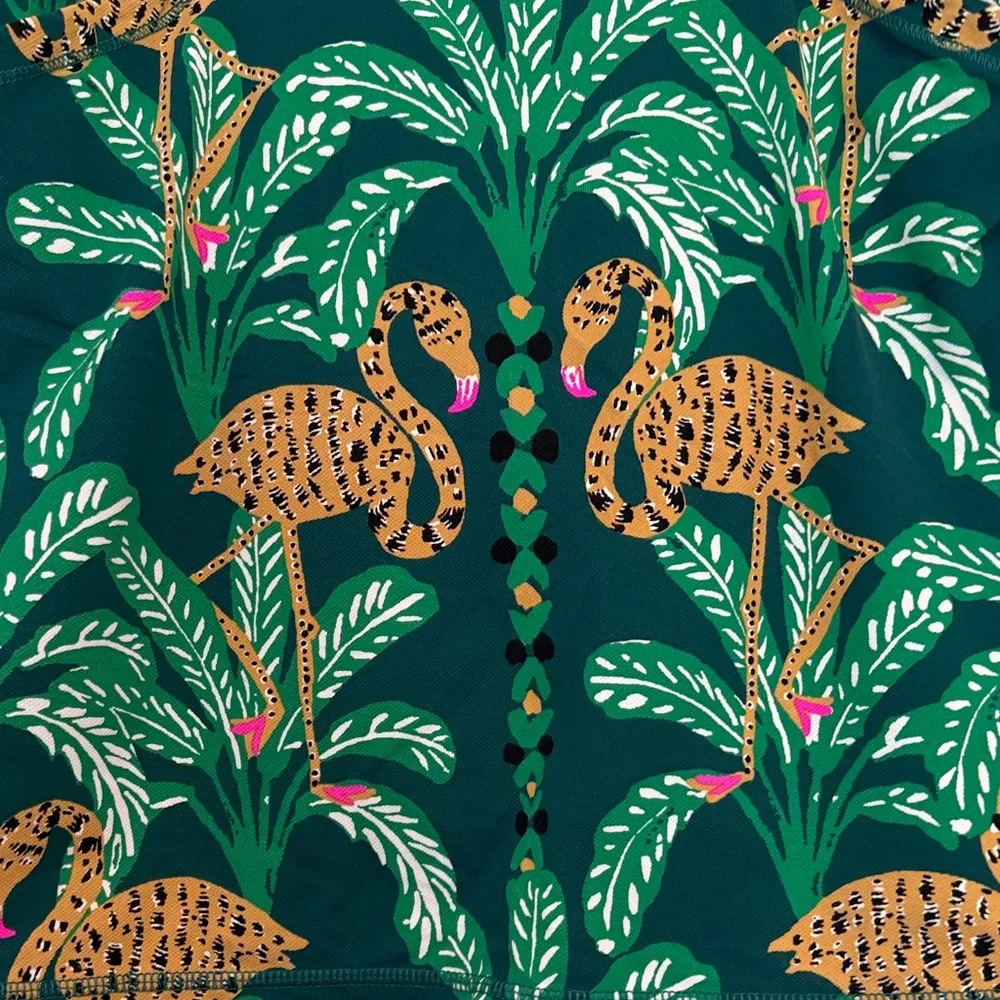 Lilly Pulitzer Teal Flamingo Skort - Picture 4 of 4